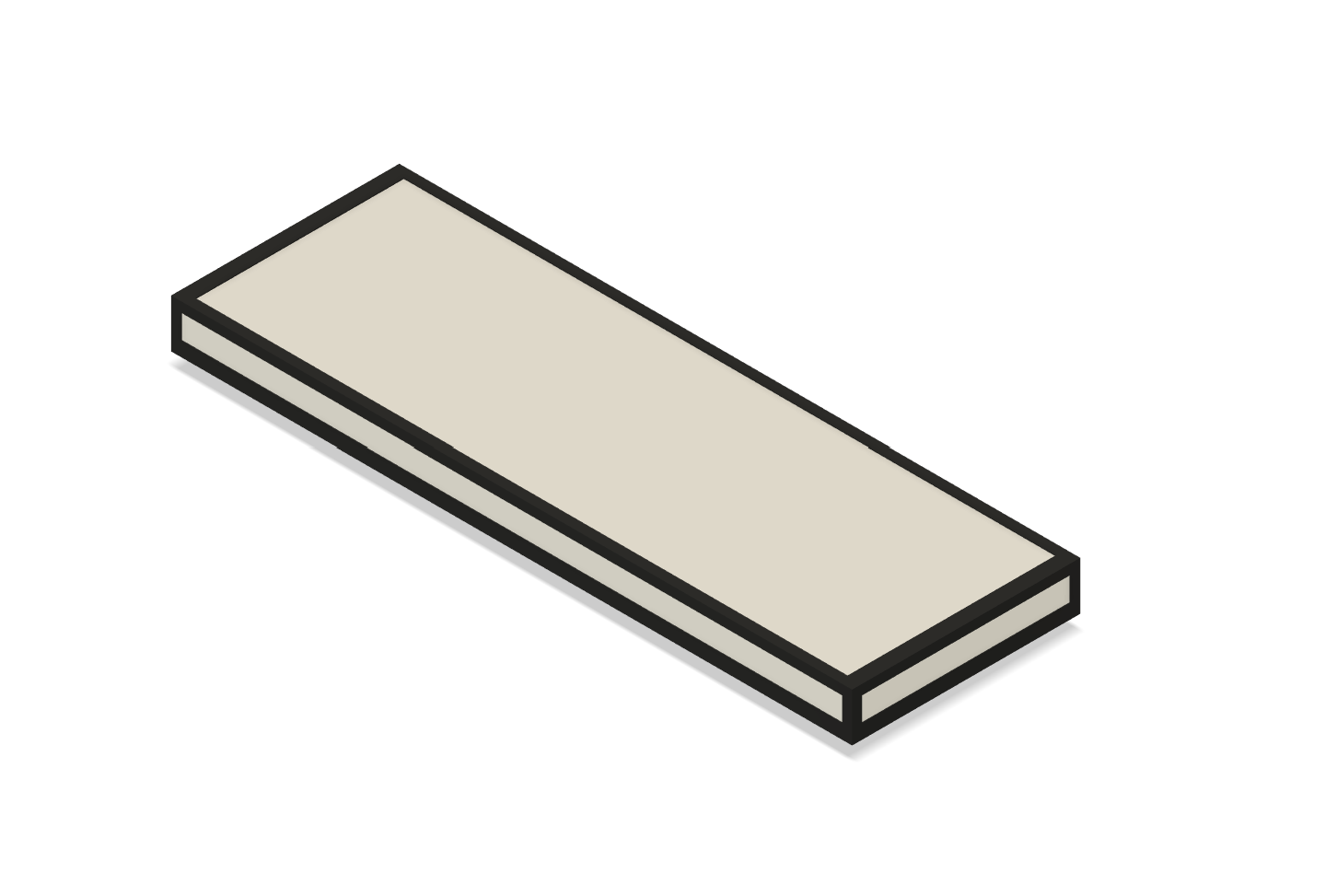 Render of the ceiling light viewed from below